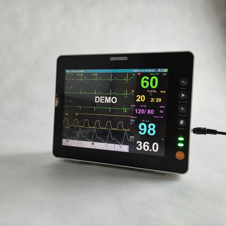 Supporto a parete per monitor dei segni vitali da 8 pollici, touch screen, per ambulanza