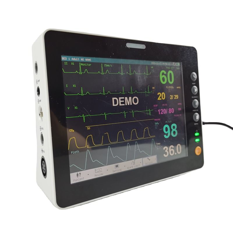 8 pollici di durata segni vitali Primo Soccorso Monitor ETCO2 DIBP segni vitali Monitor cardiaco