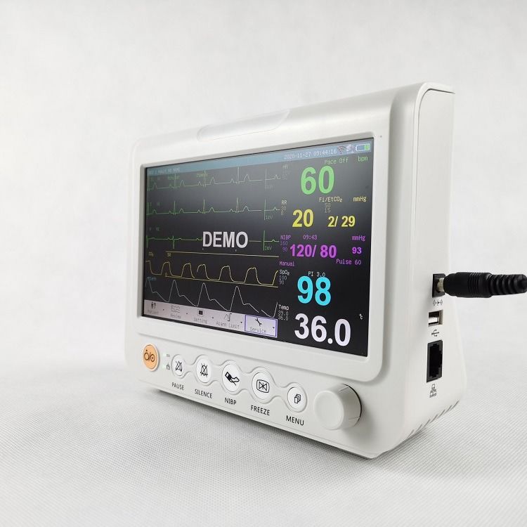 Monitor multiparametrico per segni vitali da 7 pollici, resistente, monitor per segni vitali veterinario