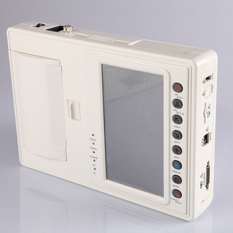 Macchina per ECG medica 12 canale Macchina per ECG a piombo in metallo ECG portatile ECG 6 elettrocardiografo
