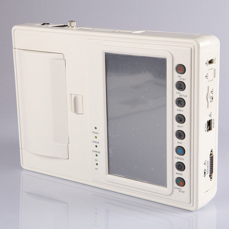 Macchina per ECG medica 12 canale Macchina per ECG a piombo in metallo ECG portatile ECG 6 elettrocardiografo