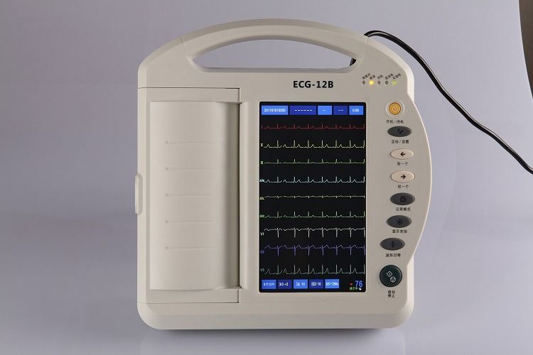 Macchina ECG umana esame cardiaco cardiologia elettrocardiografo a 12 canali elettrocardiogramma ECG