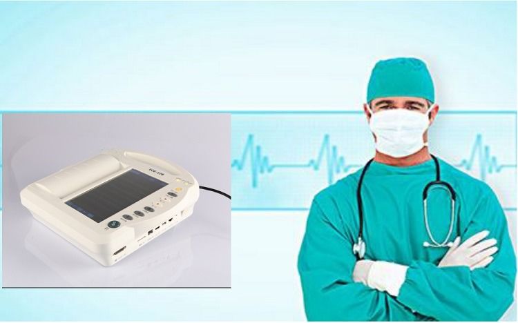 Macchina ECG umana esame cardiaco cardiologia elettrocardiografo a 12 canali elettrocardiogramma ECG