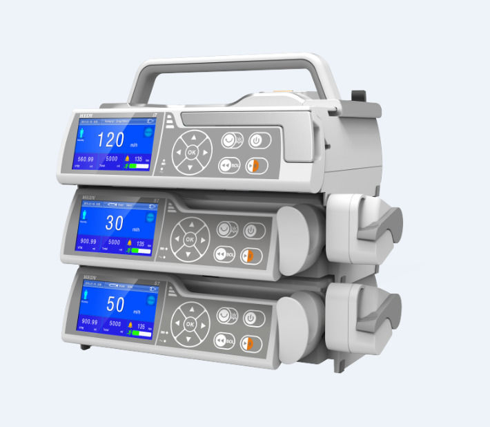 Pompa per infusione automatica elettrica in metallo per ambulanza ICU Cina Pompa per infusione