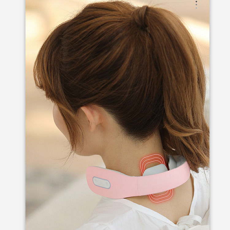 Fisioterapia Massaggiatore Intelligente Portatile a Infrarossi per Collo con Voce Smart