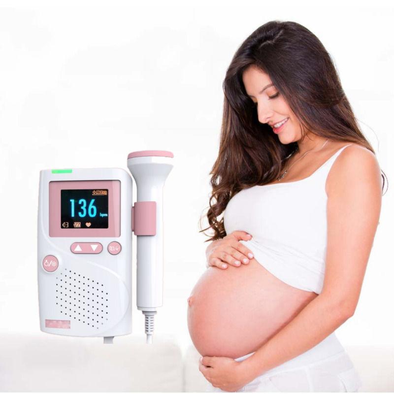 Ultrasuoni medici impermeabili di alta fedeltà Suono Cardiologia CE Ultrasuoni Bambino Bambino Portatile Heart Monitor Fetale Doppler battito cardiaco