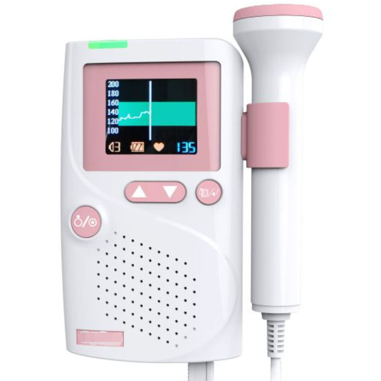 Ultrasuoni medici impermeabili di alta fedeltà Suono Cardiologia CE Ultrasuoni Bambino Bambino Portatile Heart Monitor Fetale Doppler battito cardiaco