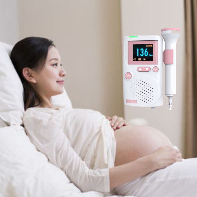 Ultrasuoni medici impermeabili di alta fedeltà Suono Cardiologia CE Ultrasuoni Bambino Bambino Portatile Heart Monitor Fetale Doppler battito cardiaco