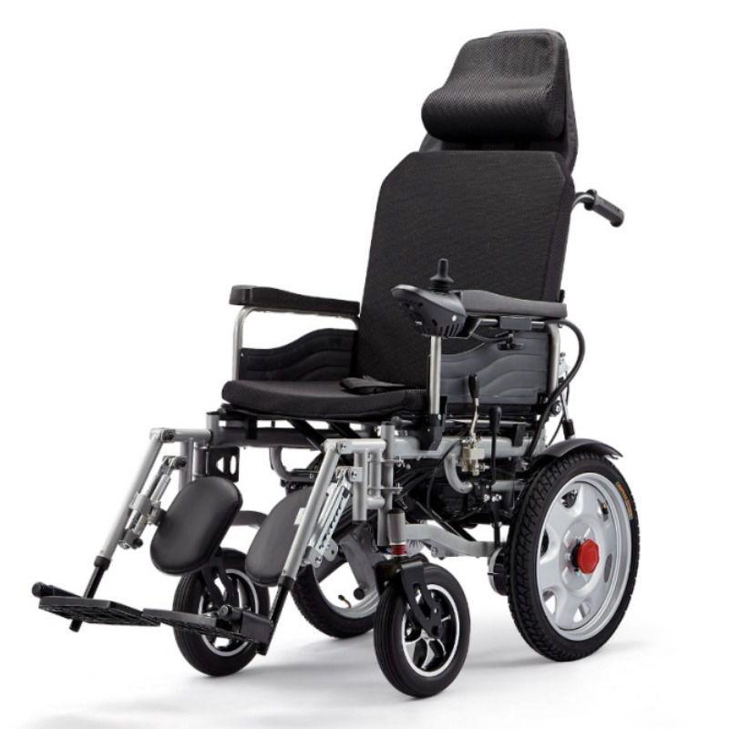 La migliore qualità 140kg sedia a rotelle elettrica nuova sedia a rotelle di alta potenza di potenza pieghevole di alluminio leggera sedia a rotelle