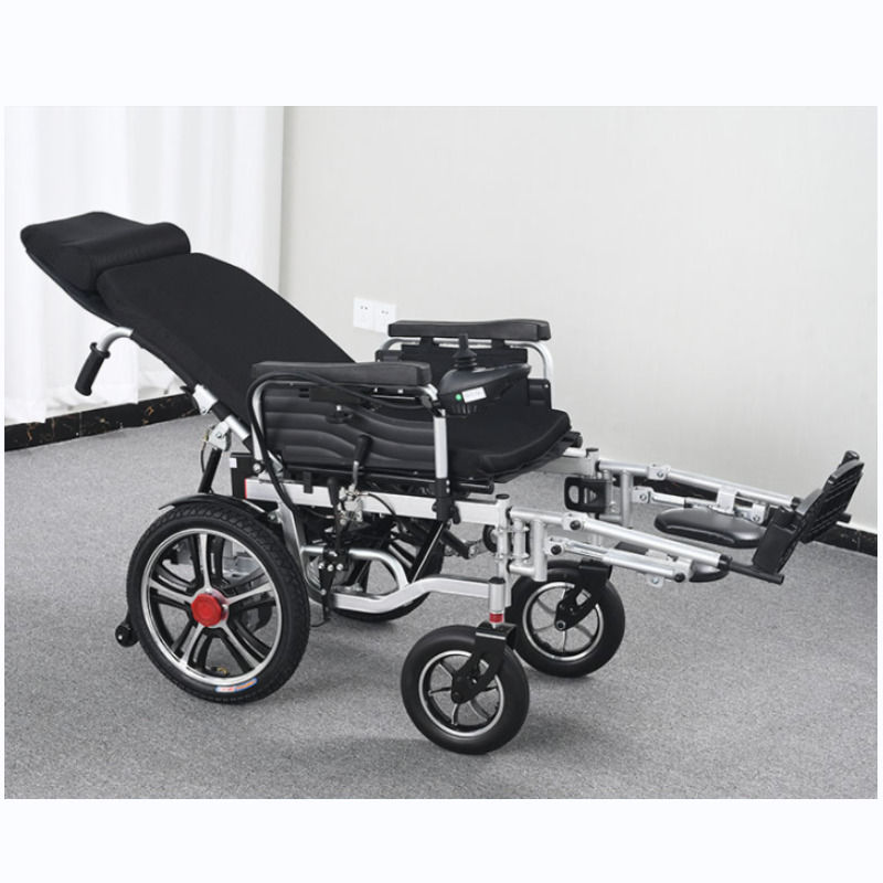 La migliore qualità 140kg sedia a rotelle elettrica nuova sedia a rotelle di alta potenza di potenza pieghevole di alluminio leggera sedia a rotelle