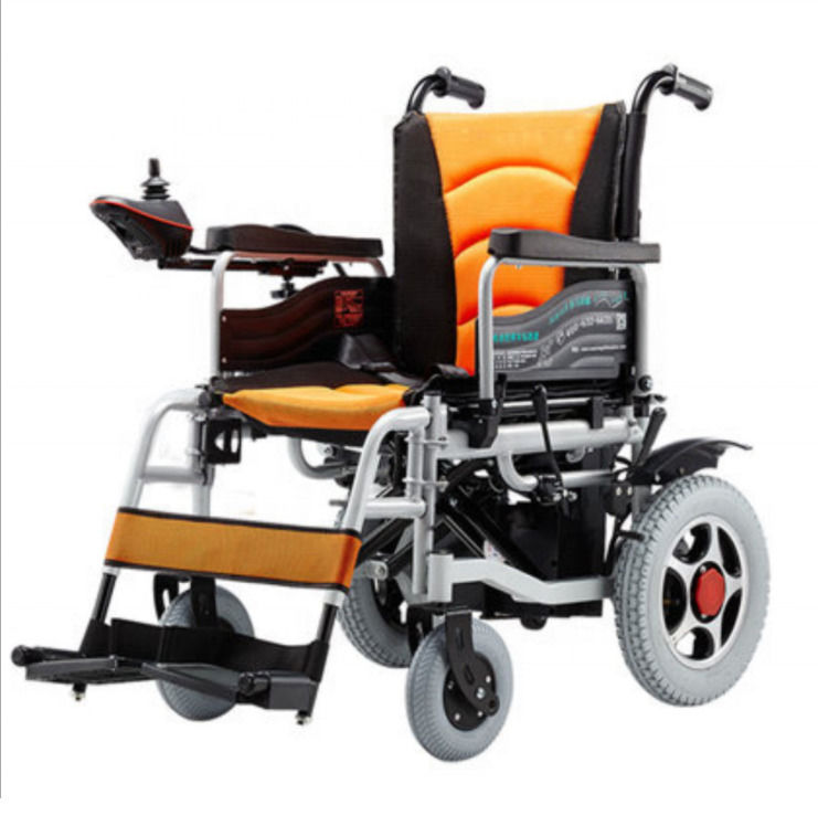 Sedia a rotelle elettrica per disabili leggera ed economica, pieghevole, motorizzata, automatica, elettrica, per disabili fino a 140 kg